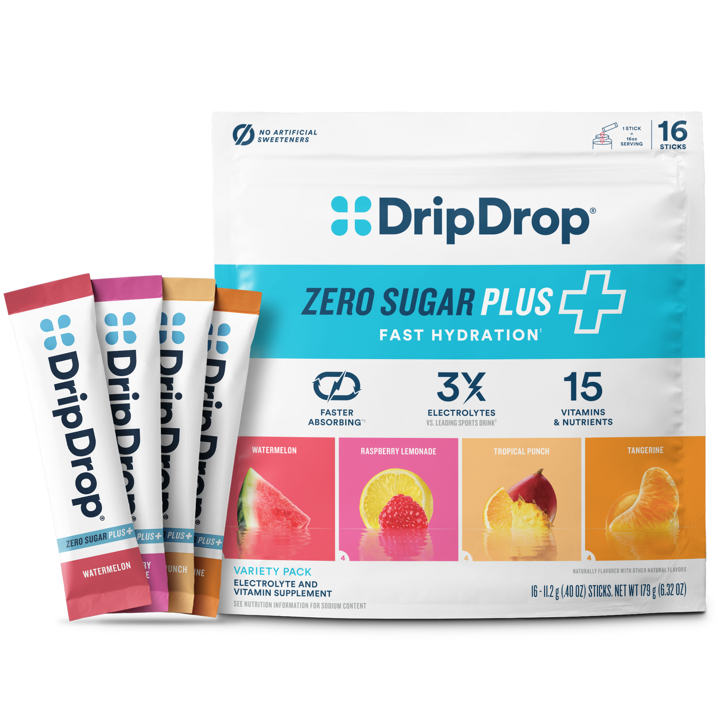 dripdrop-zero-sugar-plus-watermelon-tangerine-tropical-punch-raspberry-lemonade-16-oz-sticks-16-count-e2 Pouch_16ct_Front16ozSticks_VSPlus_Variety_A.png