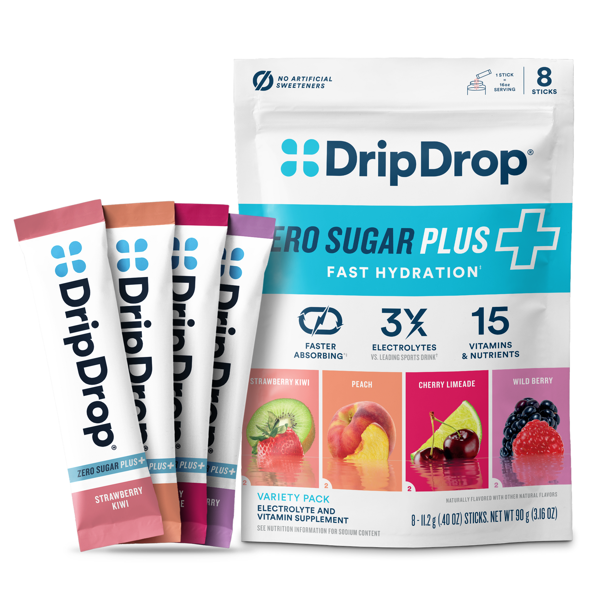 dripdrop-zero-sugar-plus-strawberry-kiwi-peach-cherry-limeade-wild-berry-16-oz-sticks-8-count-n6 Pouch_8ct_Front16ozSticks_VSPlus_Variety_B.png