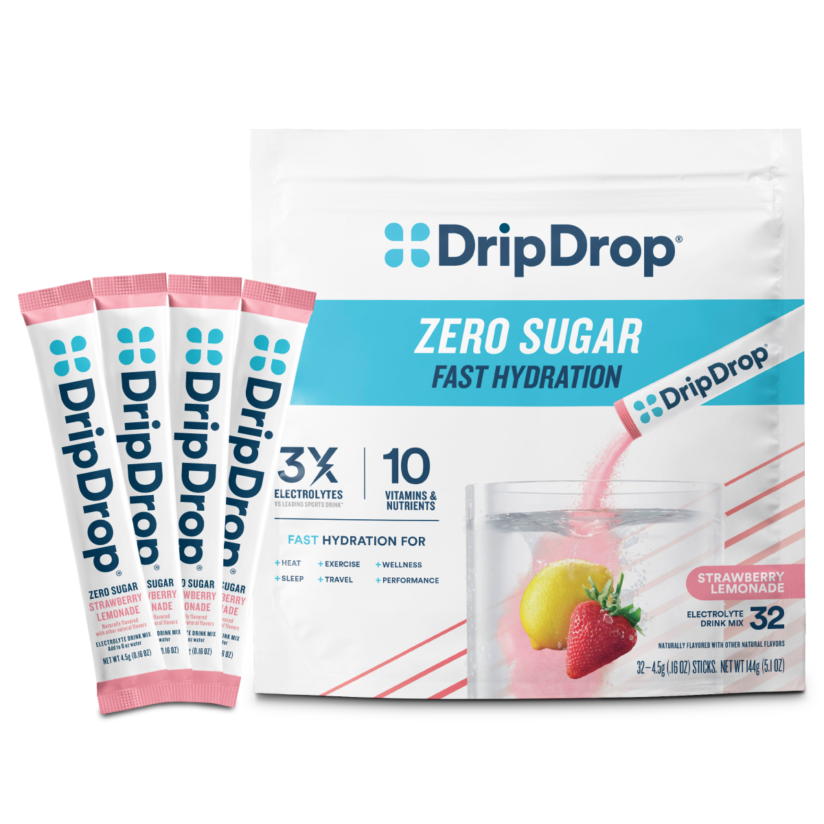 dripdrop-zero-sugar-strawberry-lemonade-electrolyte-powder-8-oz-sticks-32-count-n4 Zero_Strawberry_Lemonade_-_32ct_-_Transparent.png